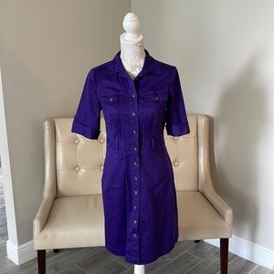The Limited Shirt Dress, Purple, Size 6